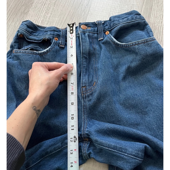 Madewell baggy straight raw hem ankle jeans size 28 - Picture 5 of 11
